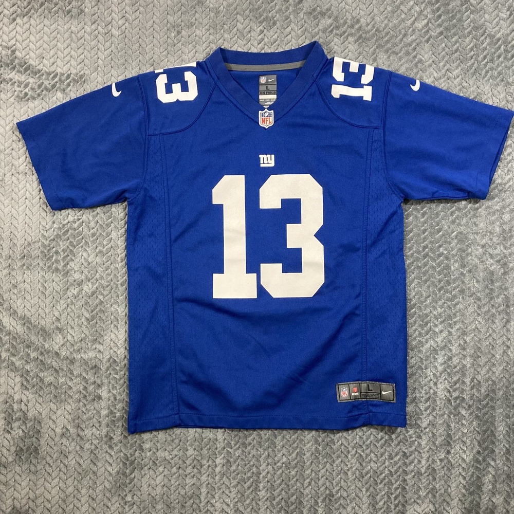 Nike Jersey Youth Large New York Giants Football NFL Blue Odell Beckham Jr 13